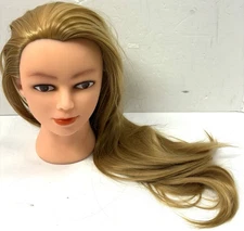 Cosmetology Mannequin Blonde Hair Head Woman Female Training Display *Head Only