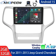 For 2011-2013 Jeep Grand Cherokee 32GB Android 15 Apple Carplay Stereo Radio GPS