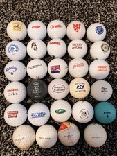 Logo Golfball Restposten, einige seltene Logos und einige Vintage / seltene Golfb&auml;lle