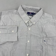 Vineyard Vines Slim Fit Tucker Shirt Men XXL Long Sleeve Button Down Gray Preppy