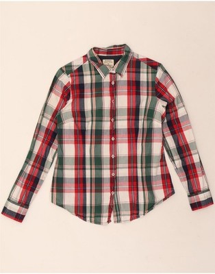 PECKOTT Womens Shirt IT 40 Small Multicoloured Check Cotton DW32