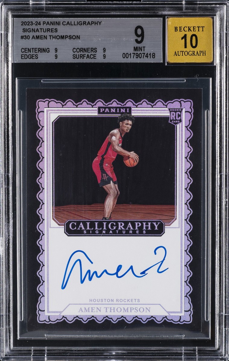2023 PANINI CALLIGRAPHY SIGNATURES #CALAMT AMEN THOMPSON ROOKIE RC