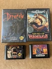 4 Sega Genesis Games - Dracula Sword of Vermilion Wolfchild Phantasy Star II