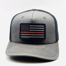 USA Flag SnapBack Hat Cap Removable Patch Hook And Loop State Patriot