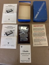 Vintage Franklin Super Film Splicer S-200 For 8mm/16mm Silent  Sound Films