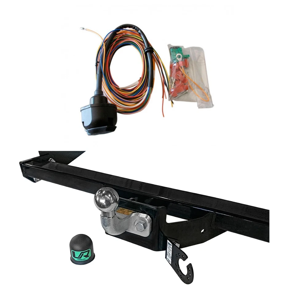 Barra de remolque con brida fija + Kit de cableado universal de 13 pines para Nissan Opel Renault - Imagen 2 de 4