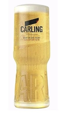 4 Carling Pint Gläser 20 Unzen leicht zu tragen Brandneu 