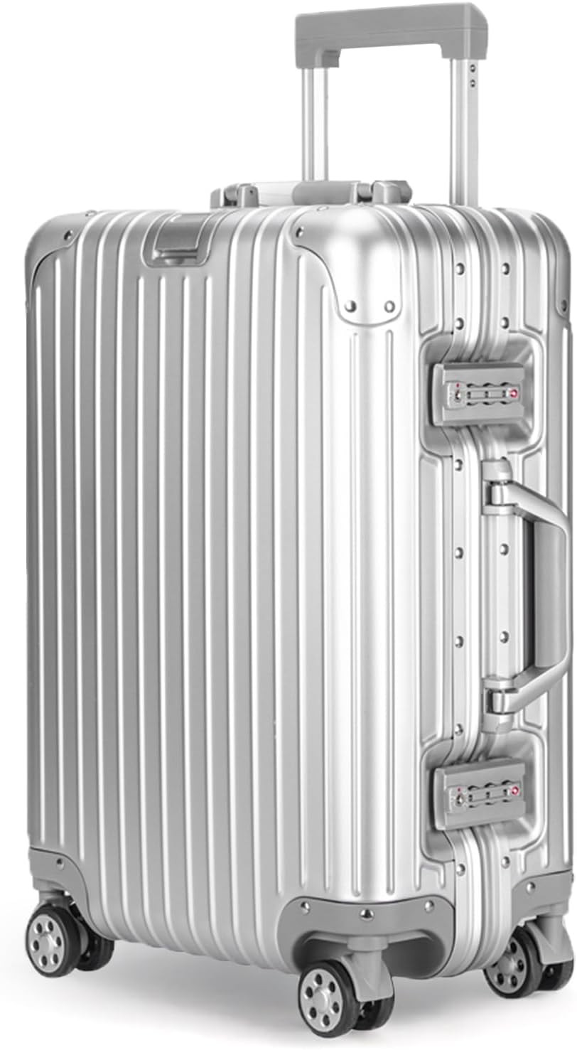 22x14x9 Airline Approved, Aluminum Luggage, Hard S