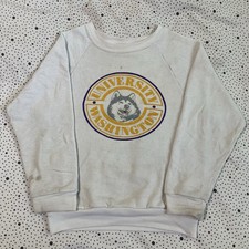 Vintage 1990s University Of Washington Huskies Crewneck Sweatshirt Youth L 14/16