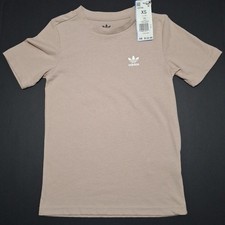 Adidas Originals IJ9706 Boys' Essentials Trefoil T-Shirt, Wonder Beige