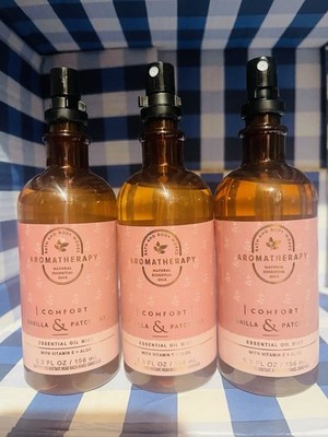 Comfort VANILLA PATCHOULI Essential Oil Mist Bath Body Works X 3 Discontinued