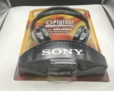 Sony MDR-101LP Stereo Lightweight Walkman Headphones Black Miniplug New W/Box