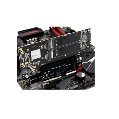 PCIE X16 to X8+X4+X4 Splitter Adapter M.2 NVME Port Expansion Riser Card