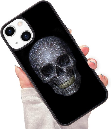 Funny Covers For Samsung S7 S8 S9 S10 S20 Plus Lite Black skeleton skull diamond - 第 7/25 張圖片