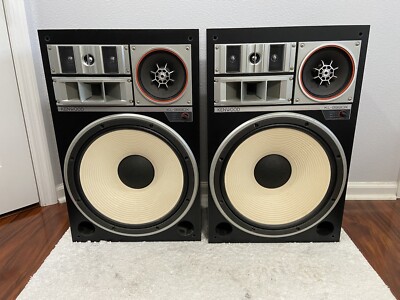 PAIR OF VINTAGE KENWOOD KL-999DX 4 WAY 6 SPEAKER SYSTEM 16