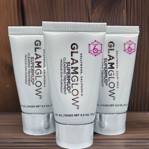 3X Glamglow Supermud Clearing Treatment = 1.5oz Same As Full Size Factory Sealed - Picture 2 of 13