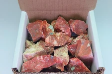 Red Jasper 1 LB w/ Apatite Inclusions Bulk Raw Natural Mineral Specimens