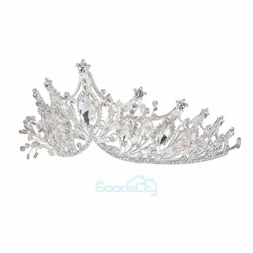 Coronas Tiaras Cristal Perla Novia Boda Corona para Mujer Princesa Tiara - Imagen 65 de 76