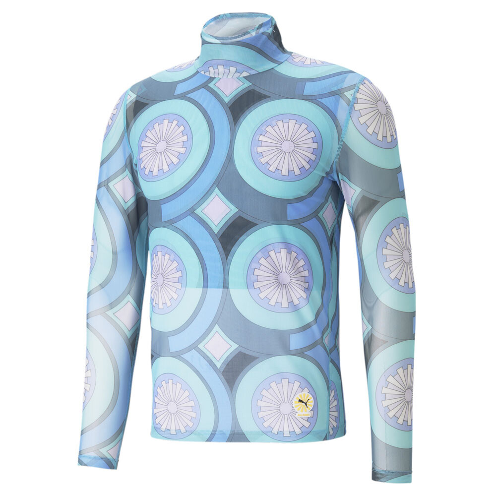 Пуловер с длинным рукавом и круглым вырезом Puma Palomo X Мужские синие повседневные топы 538799