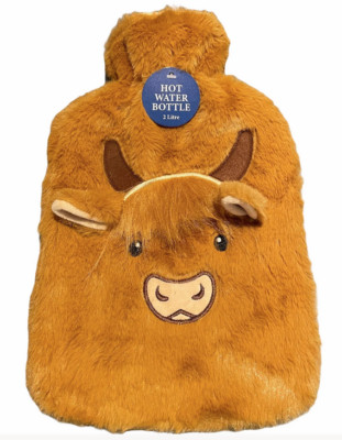 Scottish Highland Cow Coo Hot 2L Trinkflasche & Bezug