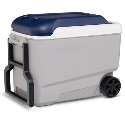 Wheeled Cooler 40 Qt Ice Chest IGLOO COOLER MAXCOLD ICE 40 ROLLER