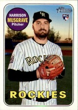 Harrison Musgrave 2018 Topps Heritage High Rookie Card #594