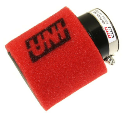 UNI FILTER ANGLED CLAMP-ON DUAL LAYER POD AIR FILTER 44mm *FOR 30mm CARBURETOR*