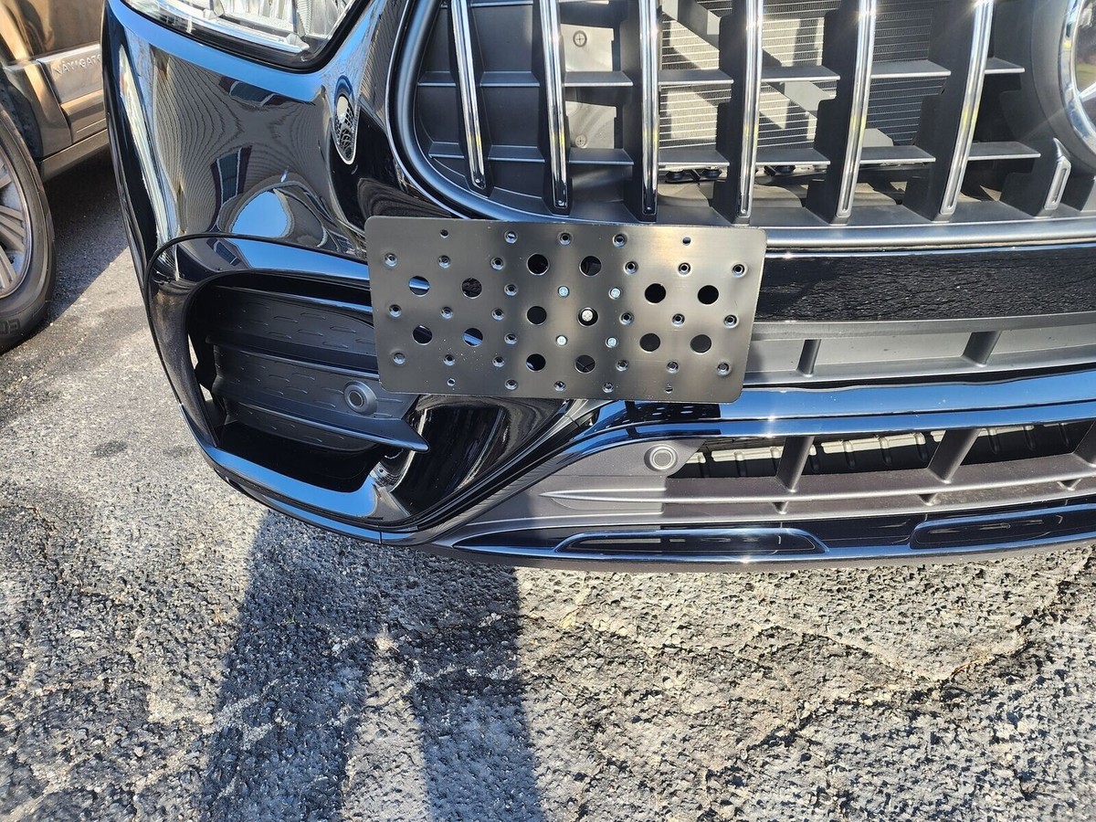 Bumper Tow Hook License Plate Mount Bracket for Mercedes GLC-Class