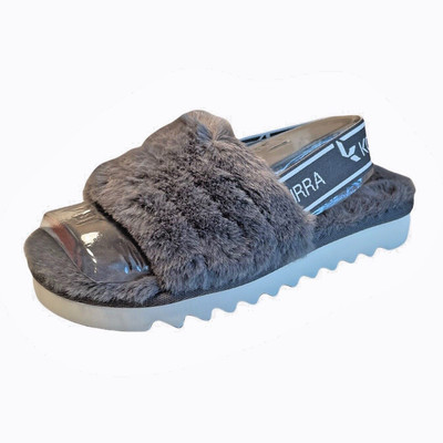 Koolaburra by UGG Girls Gray Slip On Shoes Size 13 Toddler Sandals