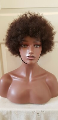 Afro versaute lockige Perücke 100% Echthaar für Damen/Frauen kleberfrei brasilianischer Remy