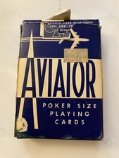 Vintage Aviator Poker Size Playing Cards The Us Playing Card Co. 914