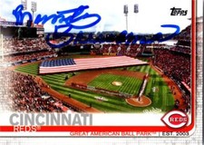 Marty Brennaman signed baseball card 2019 Topps Great American Ball Park #691