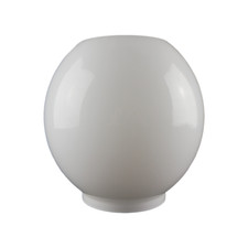 Opal  Oil Lamp Shade suitable for Duplex/Double Wick Lamps 