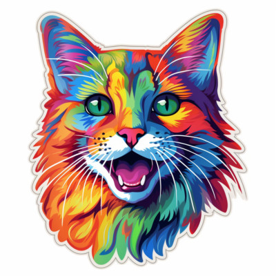 XXL 18x18 cm car sticker decal cats sticker