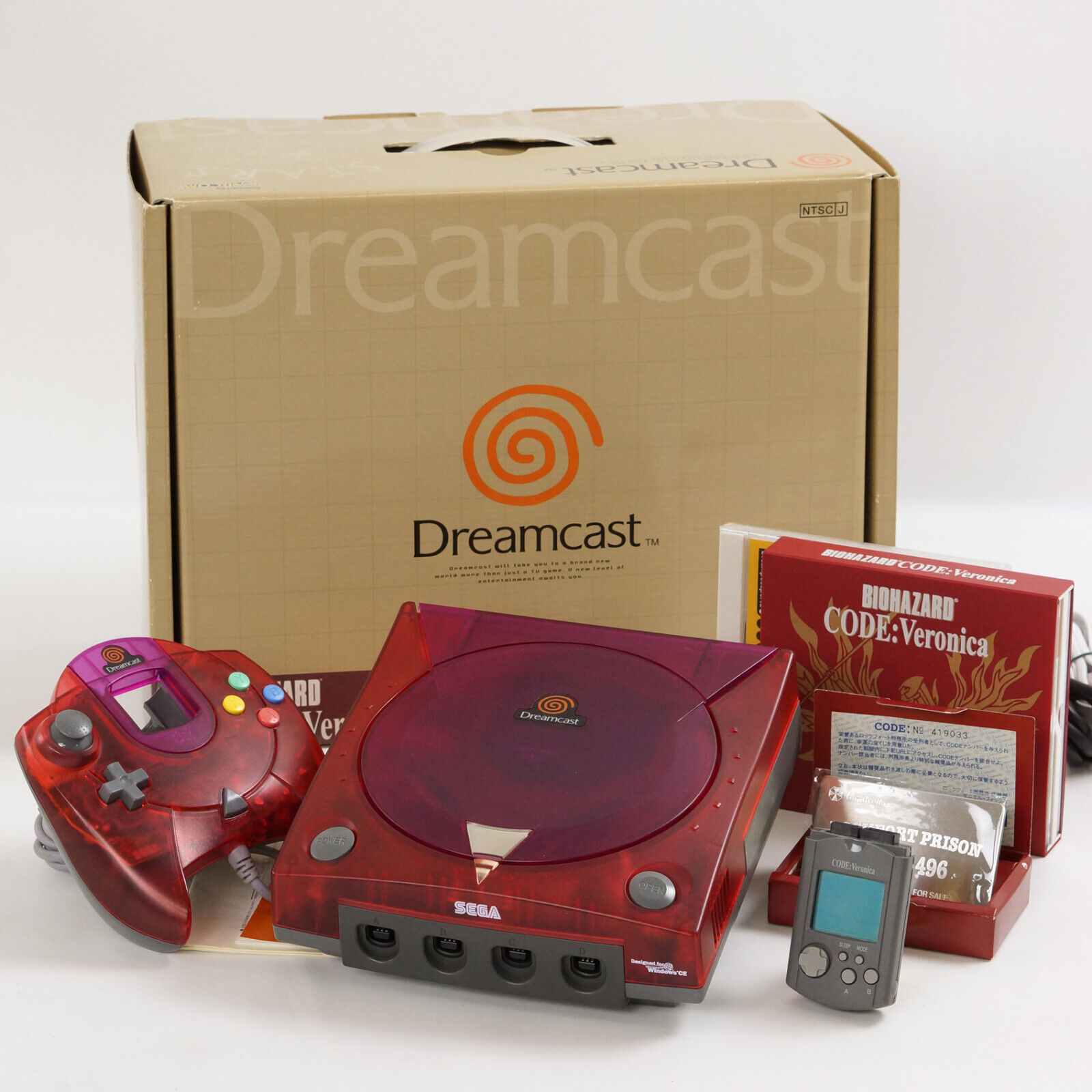 Dreamcast BIOHAZARD CODE VERONICA Limited Console System Boxed CLAIRE  Tested 684