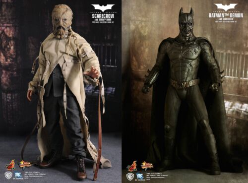 Hot Toys MMS 140 Batman Begins Batman Demon and Scarecrow 12 inch Figure NEW - Picture 1 of 4