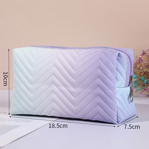 Gradient Color Waterproof Cosmetic Bag Storage Organizer Makeup Case Travel ↷ - Picture 14 of 17
