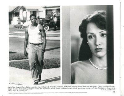 devil with a blue dress cast IN DRESS-1995-8 X10-DRAMA-CRIME-DENZEL WASHINGTON-JENNIFER BEALS-vg Size:UK18 category::39style Monica Lewinsky attends Vanity