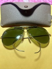 Vtg Unisex B L Ray Ban SHOOTING AVIATOR SUNGLASSES READ