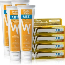 Pearlie White Active Remineralization Toothpaste, Fluoride Free 3.8oz, Pack of 4