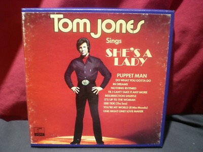 Tom Jones  -  She's A Lady  Reel To Reel Tape 7 1/2 IPS Guaranteed  Sounds Great