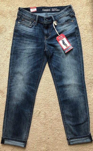 Signature By Levi Strauss & Co. Modern Slim Cuffed Levis 2 Misses Jeans W26 | eBay