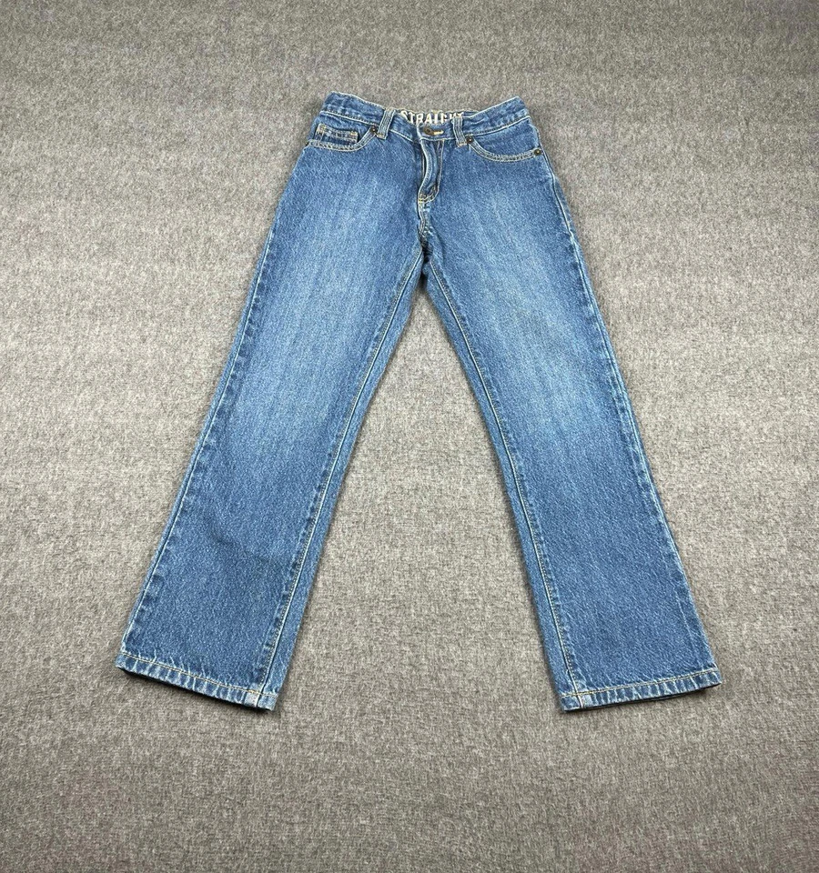 Джинсы прямые для мальчиков Crazy 8 синие вареные размер 8 - Изображение 2 из 4
