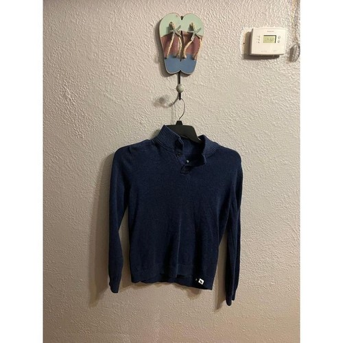 Boys Abercrombie kids, blue mock neck sweater, size 13/14 - Picture 6 of 8