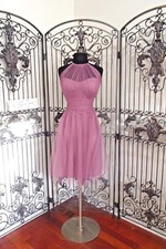 Q29 2703 BILL LEVKOFF 1254 SZ 14 WISTERIA CHIFFON NET COCKTAIL DRESS GOWN 219