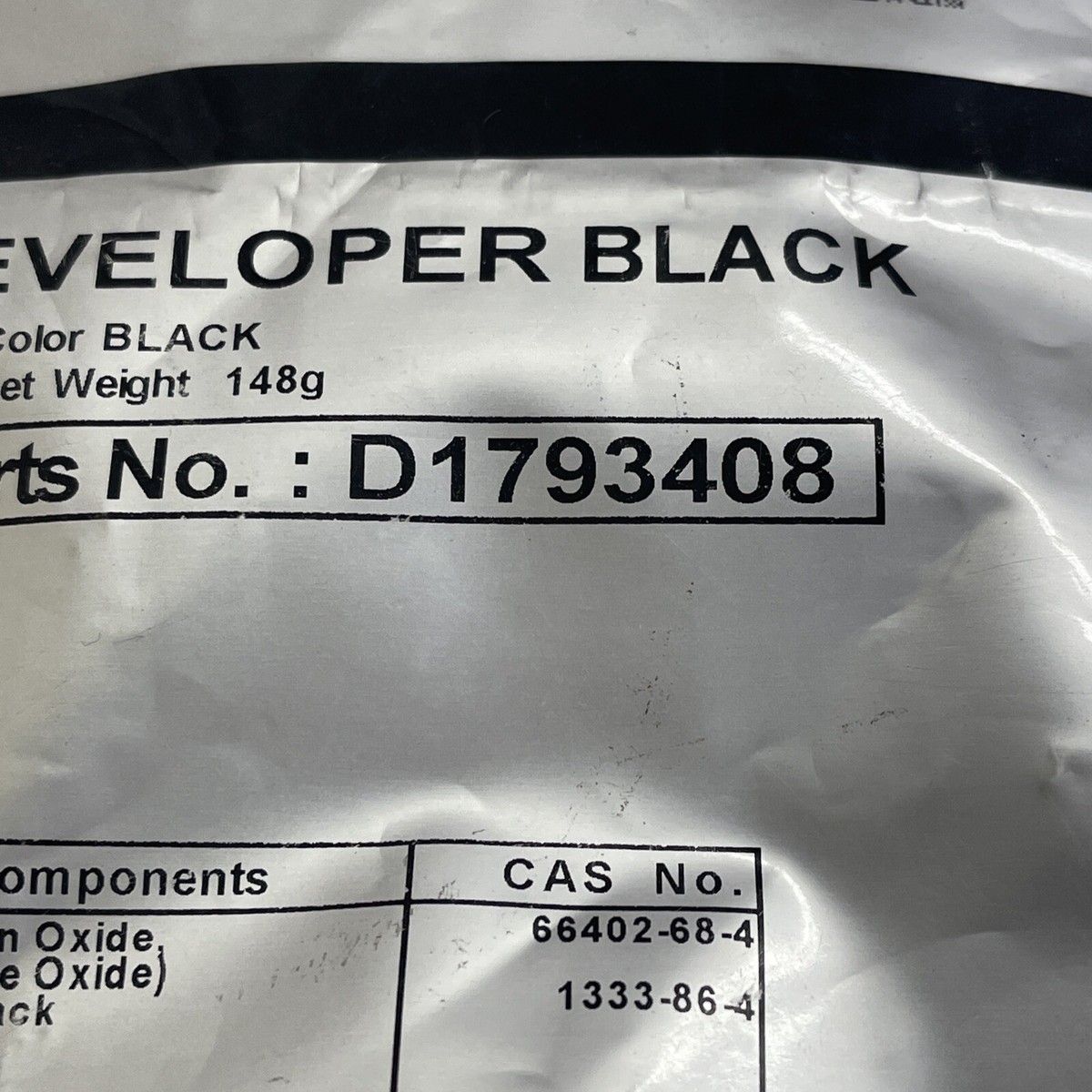 Genuine OEM Ricoh D179-3408 D1793408 Black Developer Pro 8100 Pro 