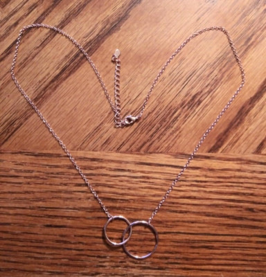 Dear Ava Bronze Interlocking Circles Necklace Woman or Girls New