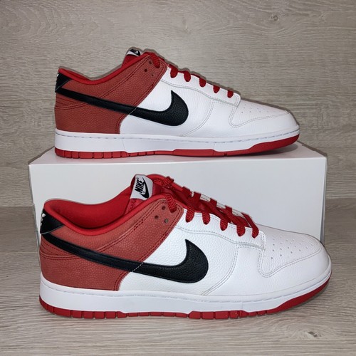 sb dunk low red black