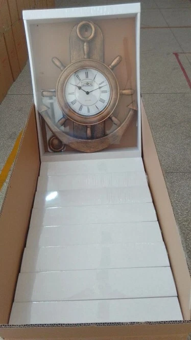 2 Antique Wall Clocks with Bell, 4 Westminster Chimes, Pendulum 53x37cm+ 40x28cm - Image 3 of 4