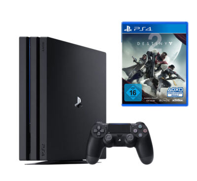 PS4 - Konsole Pro 1TB #schwarz + Destiny 2 + Original Controller NEUWERTIG